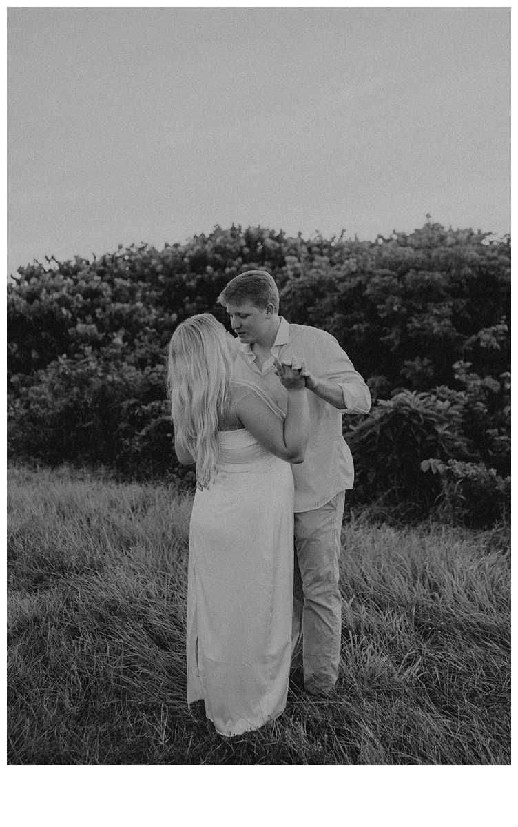 sweet and intimate photo of bride and groom kissing