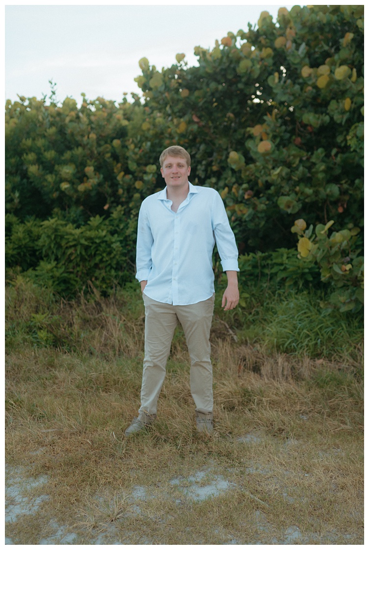 Groom portrait at sebastian inlet