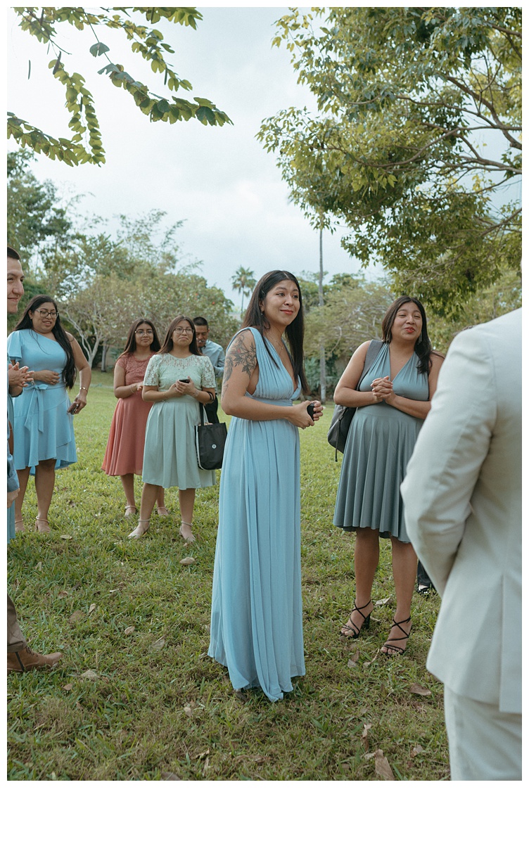 groom sister crying