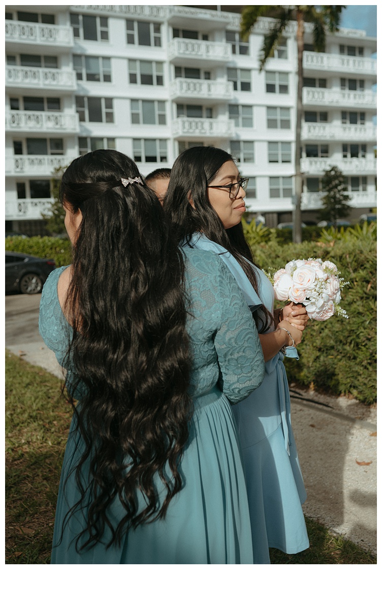 emotional brides family during elopement ceremony