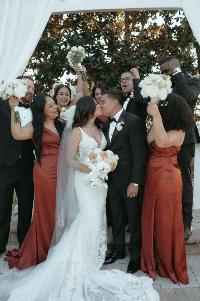 outdoor wedding ceremony at The Royal Crest Room in Florida