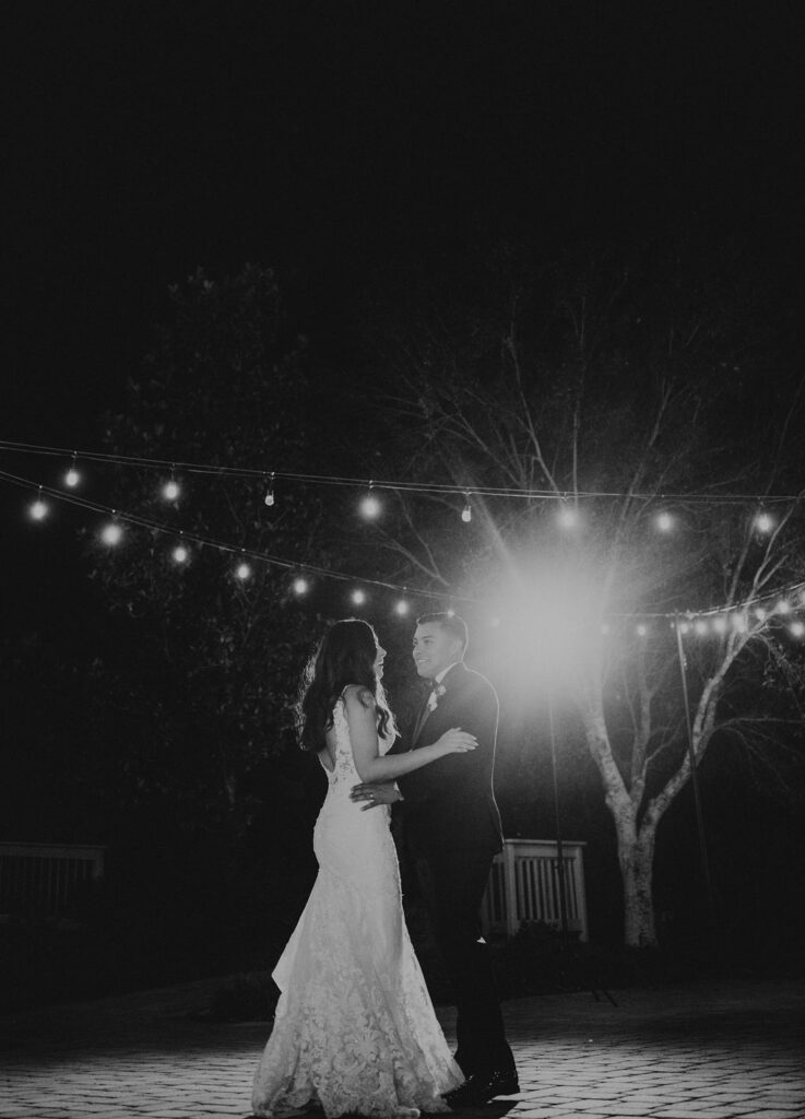 First dance during their wedding reception at The Royal Crest Room