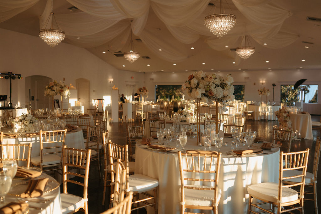 The Royal Crest Room wedding reception space in St. Cloud Florida